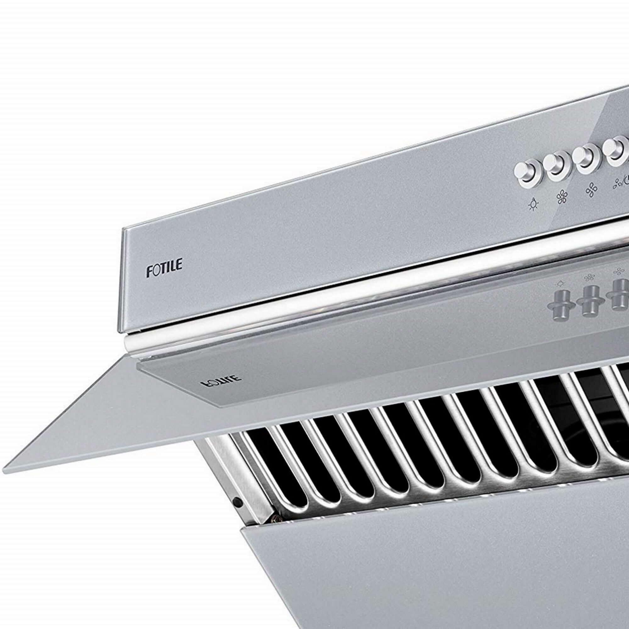 Fotile Slant Vent Series 30 in. 850 CFM Wall Mount Range Hood with Push Buttons and Color Options (JQG7522)