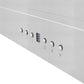 ZLINE Convertible Vent Wall Mount Range Hood in Stainless Steel (KE) button panel and LCD display
