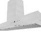 ZLINE Convertible Vent Wall Mount Range Hood in Stainless Steel (KE) LED lights