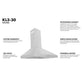 KL3-30 features lifetime warranty, LED lights, telescoping chimney, simple installation, and powerful motor.