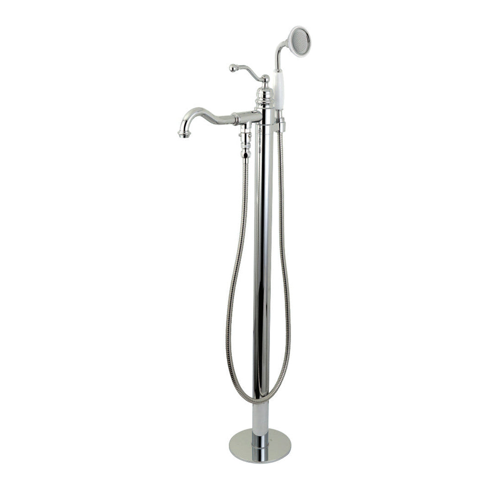 Kingston Brass English Country Freestanding Tub Faucet with Hand Shower (KS7138ABL)
