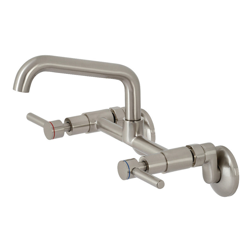 Kingston Brass Concord Two-Handle Wall-Mount Kitchen Faucet (KS823SN)