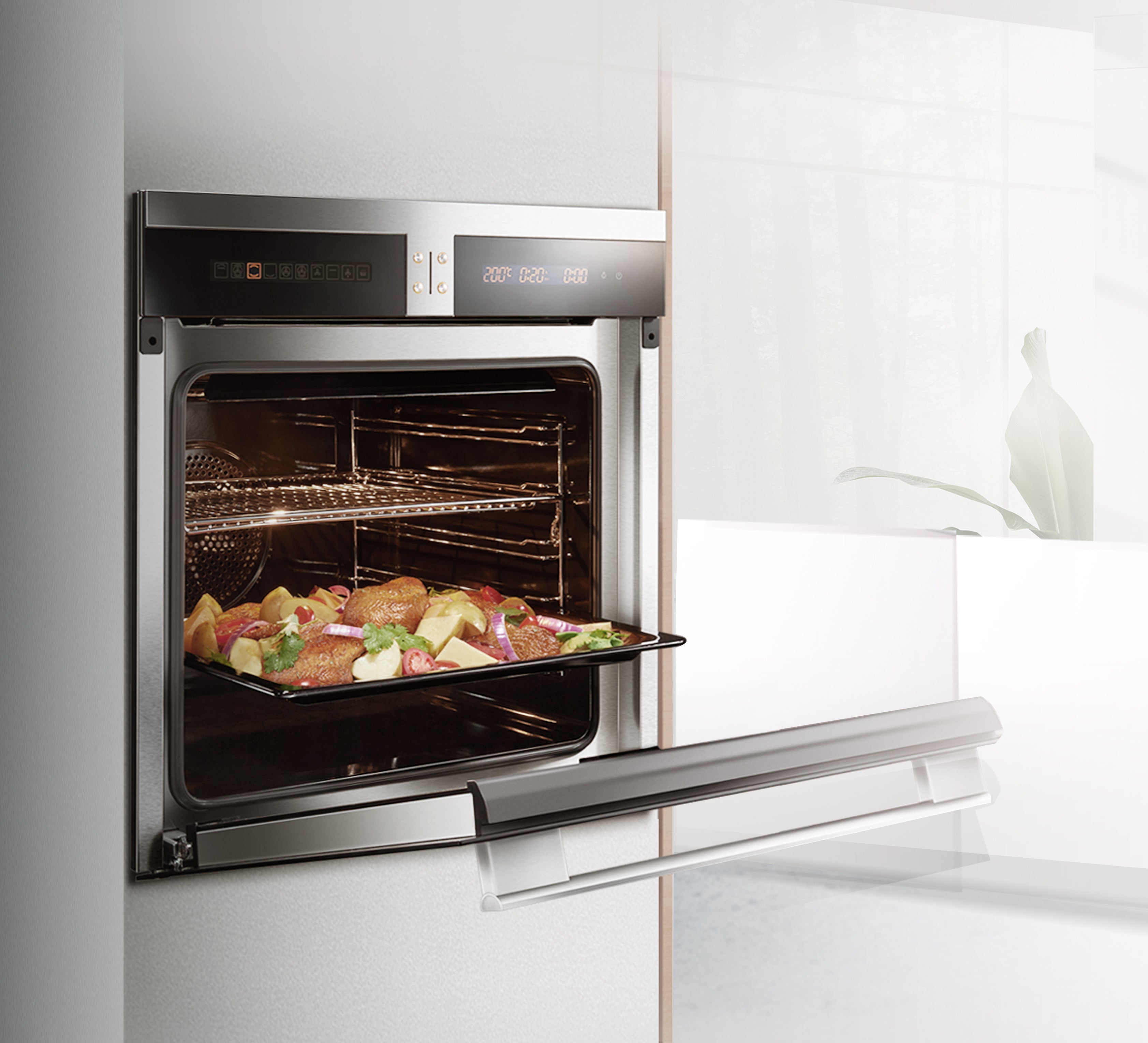 Fotile 24 in. Convection Built-In Electric Wall Oven in Stainless Steel (KSS7002A)