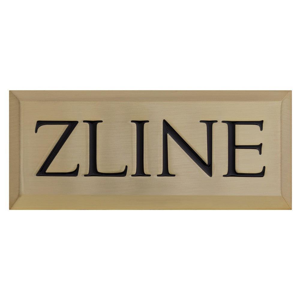 ZLINE Autograph Edition Badge Sample in Champagne Bronze 