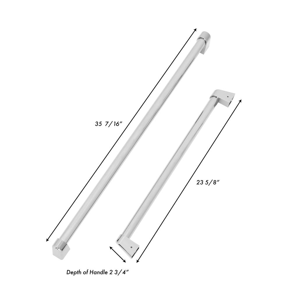 ZLINE 30 in. Built-in Refrigerator Handles in Stainless Steel for ZLINE RBIV-30 dimensional diagram with measurements.