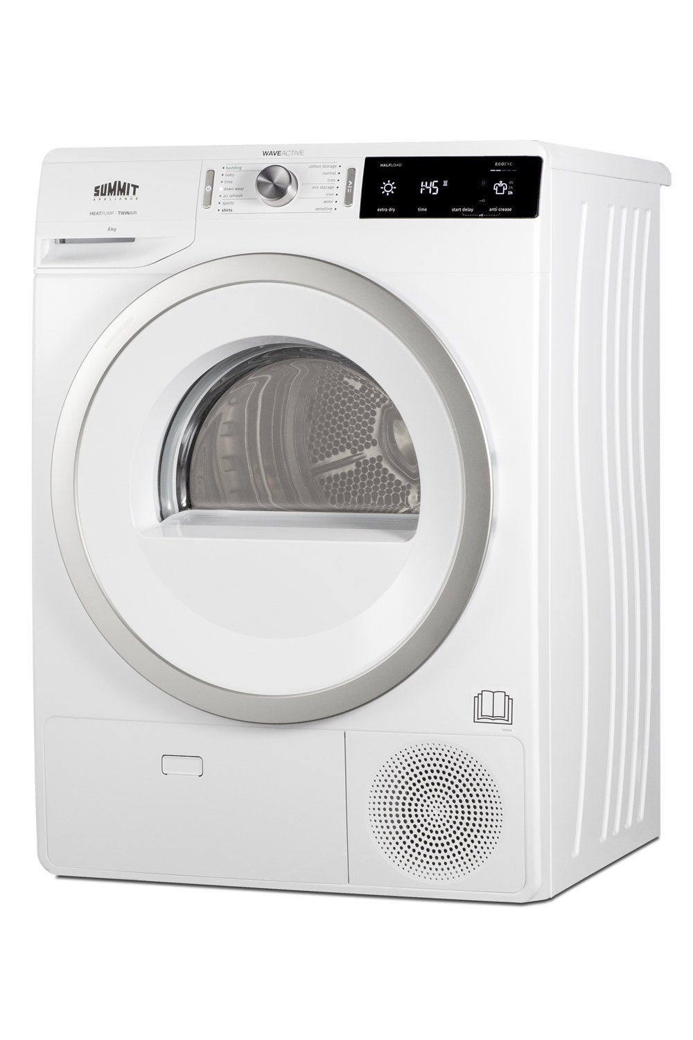 SUMMIT 24 in. 208-240V Heat Pump Dryer in White (SLD242W)