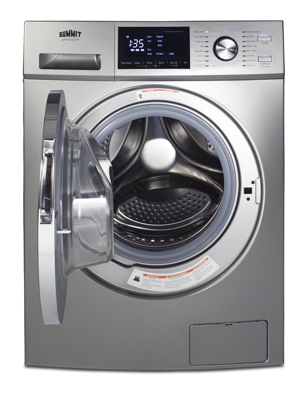 SUMMIT 24 in. 115V Washer/Dryer Combo (SPWD2203P)