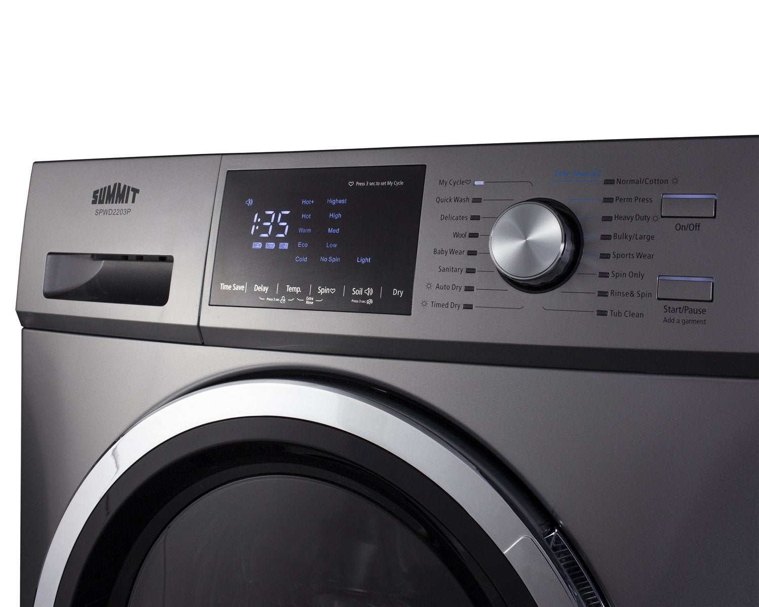 SUMMIT 24 in. 115V Washer/Dryer Combo (SPWD2203P)