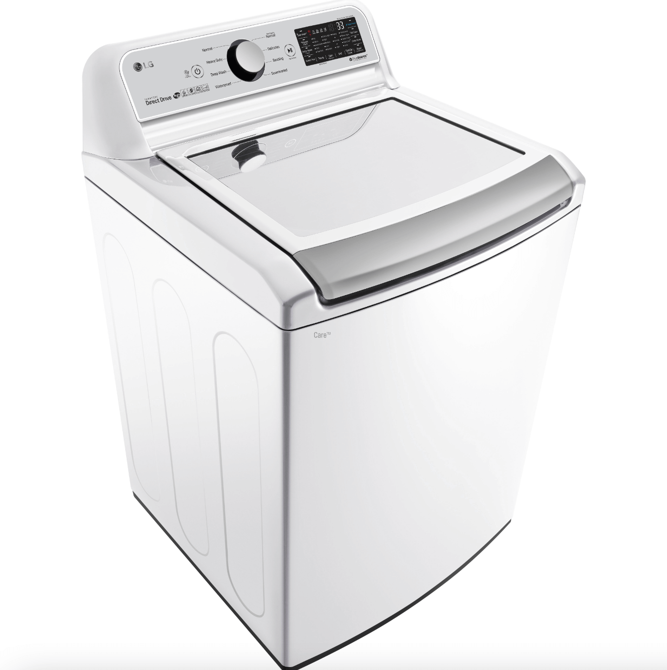 LG 27 Inch Top Load Washer with TurboWash in White 5 cu. ft. (WT7300CW)