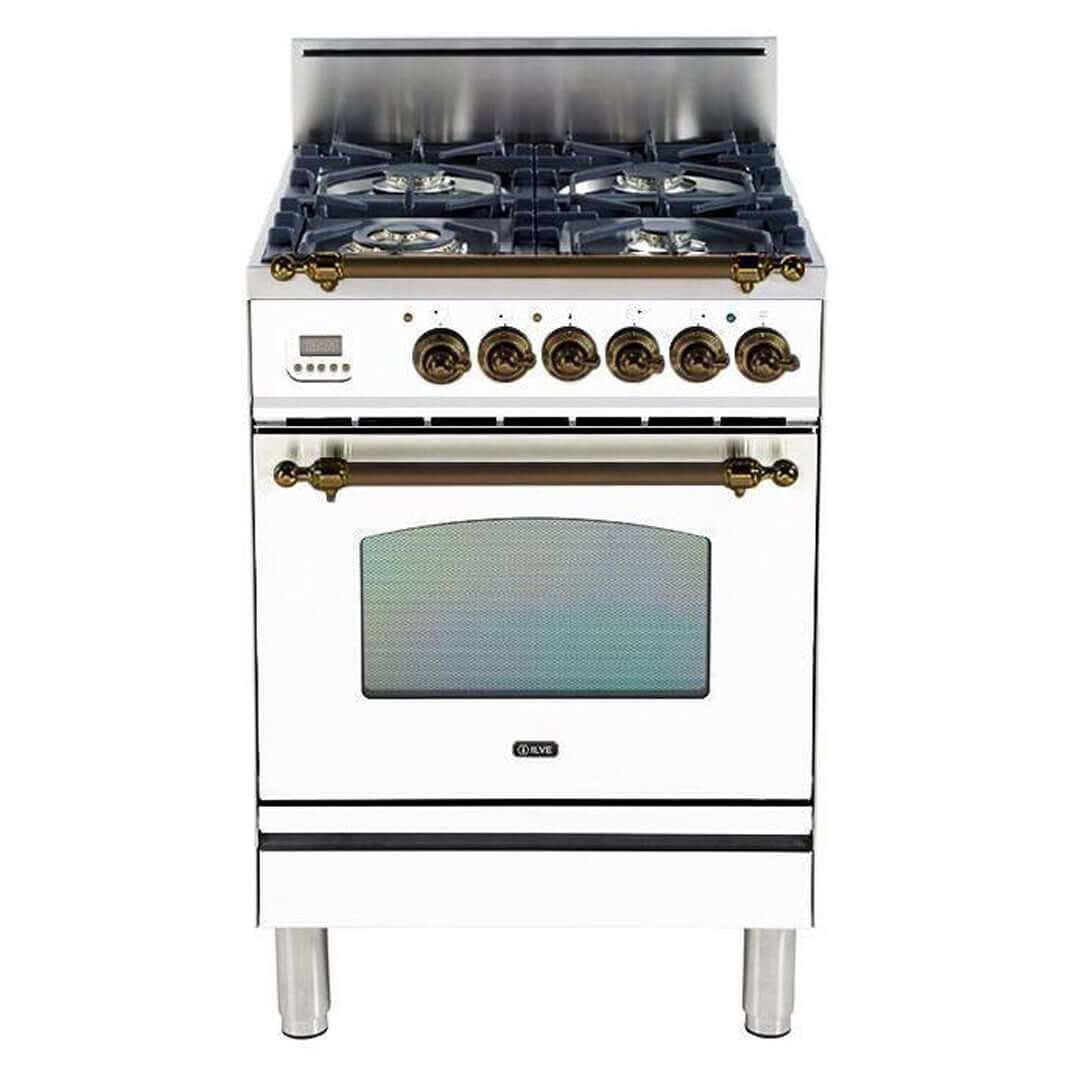 ILVE 24 in. Nostalgie Series Freestanding All Gas Range with Color and Gas Options (UPN60DVG)