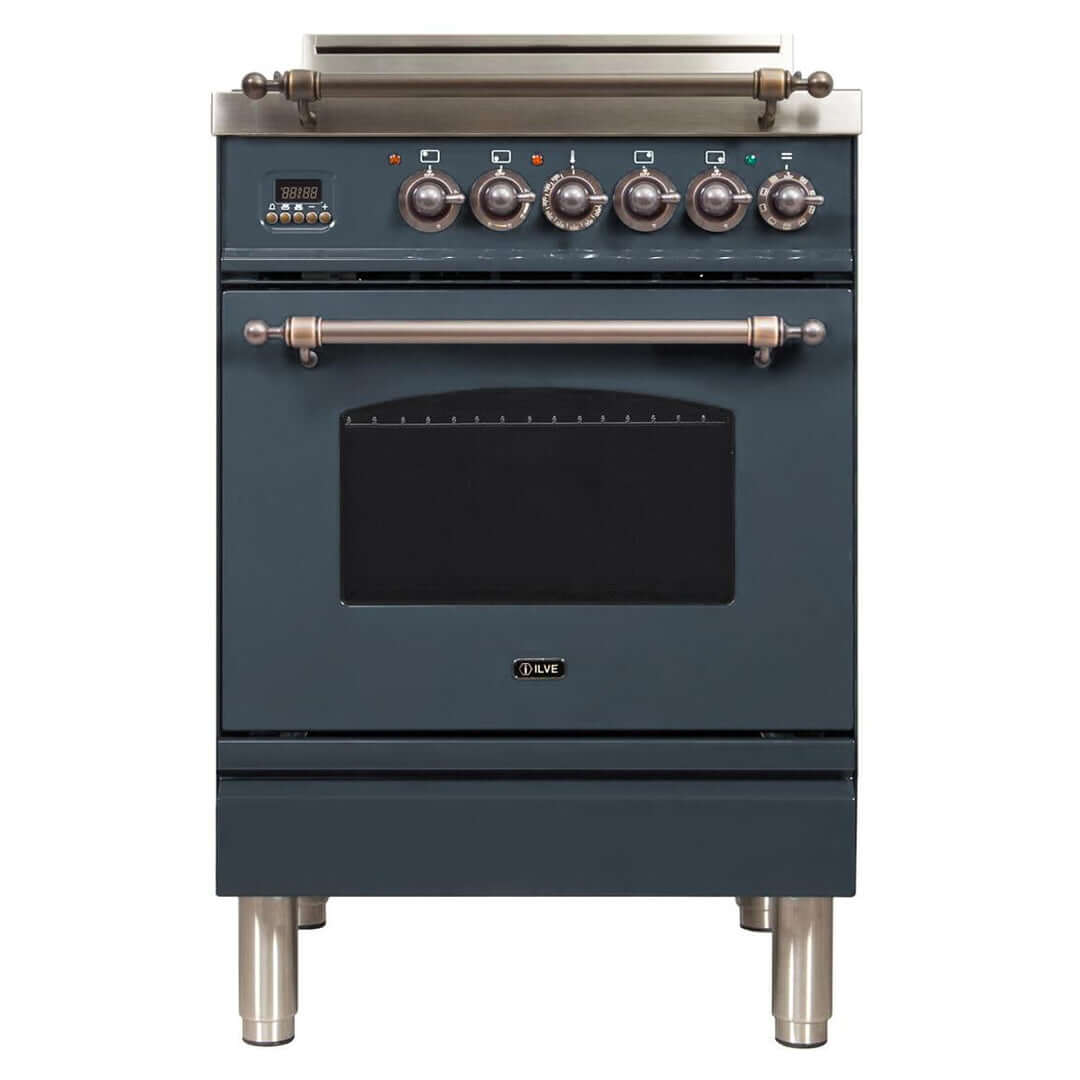 ILVE 24 in. Nostalgie Series Freestanding All Gas Range with Color and Gas Options (UPN60DVG)