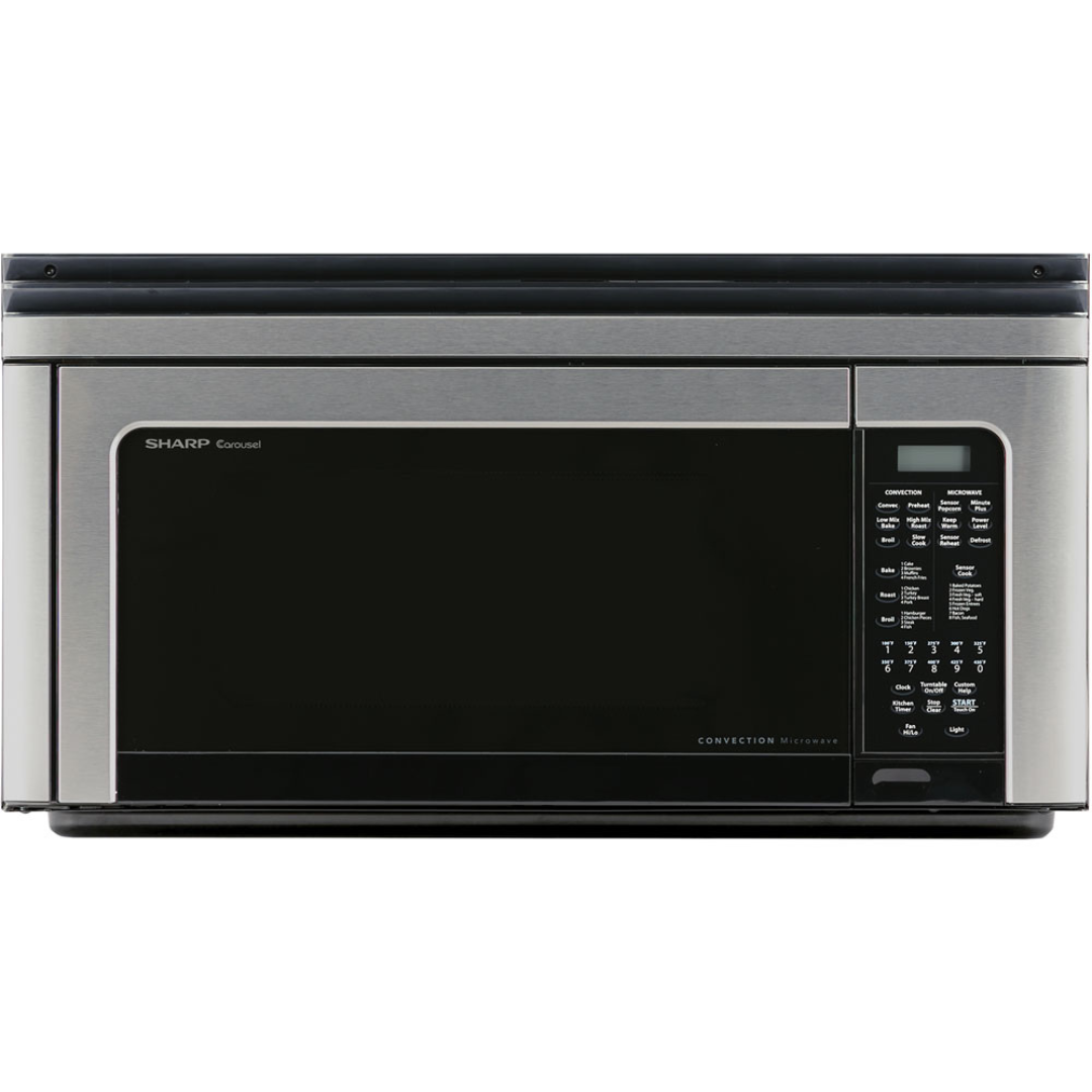 Sharp 1.1 cu. ft. 850W 30 in. Over-the-Range Convection Microwave Oven in Stainless Steel (R1881LSY)