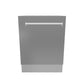 ZLINE 24 in. Stainless Steel Top Control Built-In Dishwasher with Stainless Steel Tub and Modern Style Handle, 52dBa (DW-304-24)