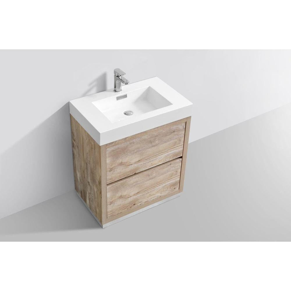 KubeBath 30 in. Freestanding Single Sink Modern Bathroom Vanity with Color Options (FMB30) 