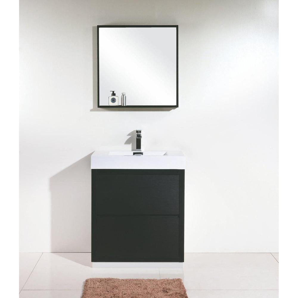 KubeBath 30 in. Freestanding Single Sink Modern Bathroom Vanity with Color Options (FMB30) 