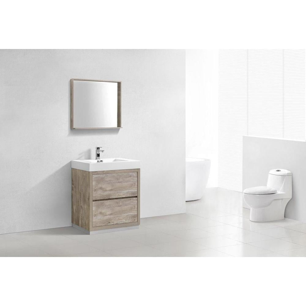 KubeBath 30 in. Freestanding Single Sink Modern Bathroom Vanity with Color Options (FMB30) 