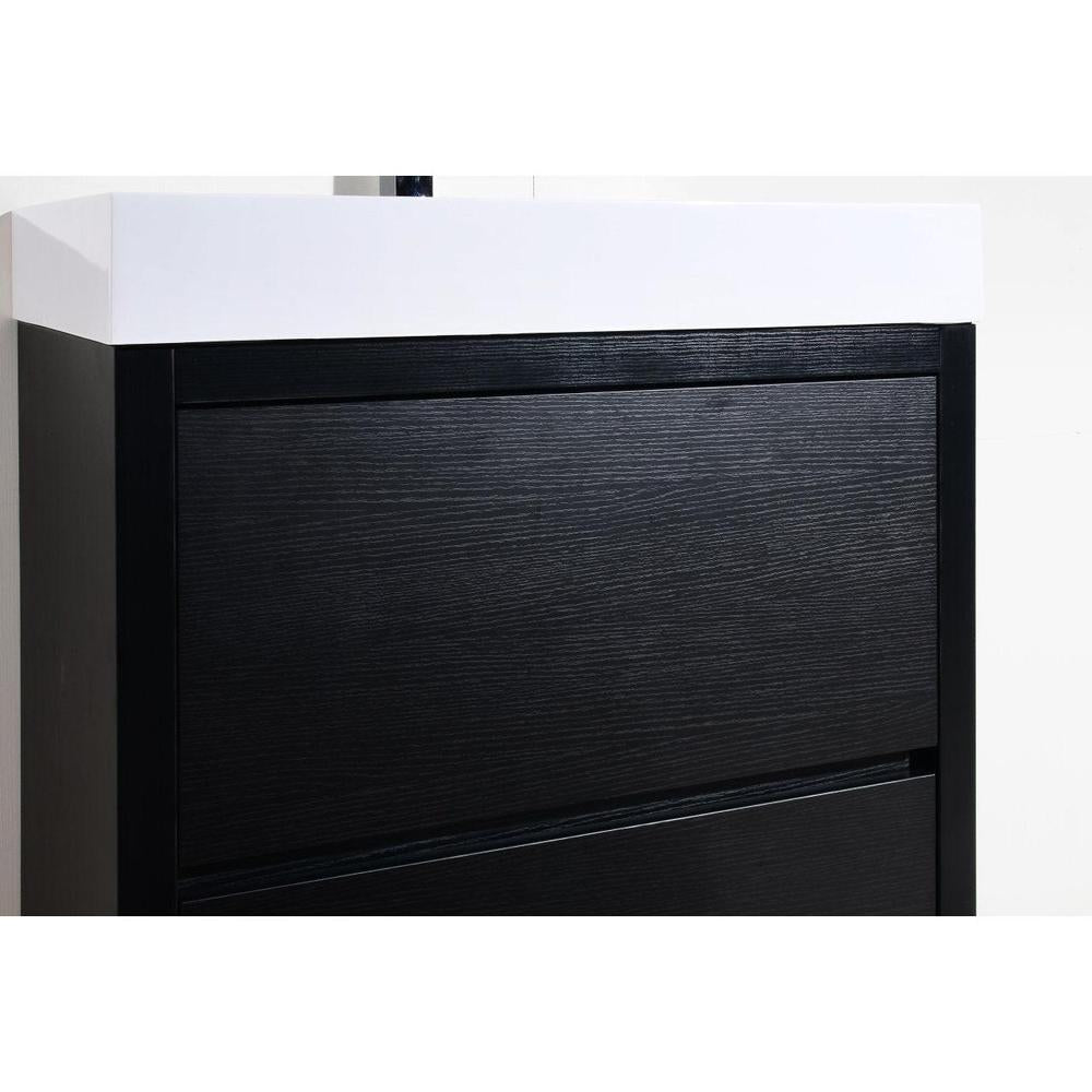 KubeBath 30 in. Freestanding Single Sink Modern Bathroom Vanity with Color Options (FMB30) 
