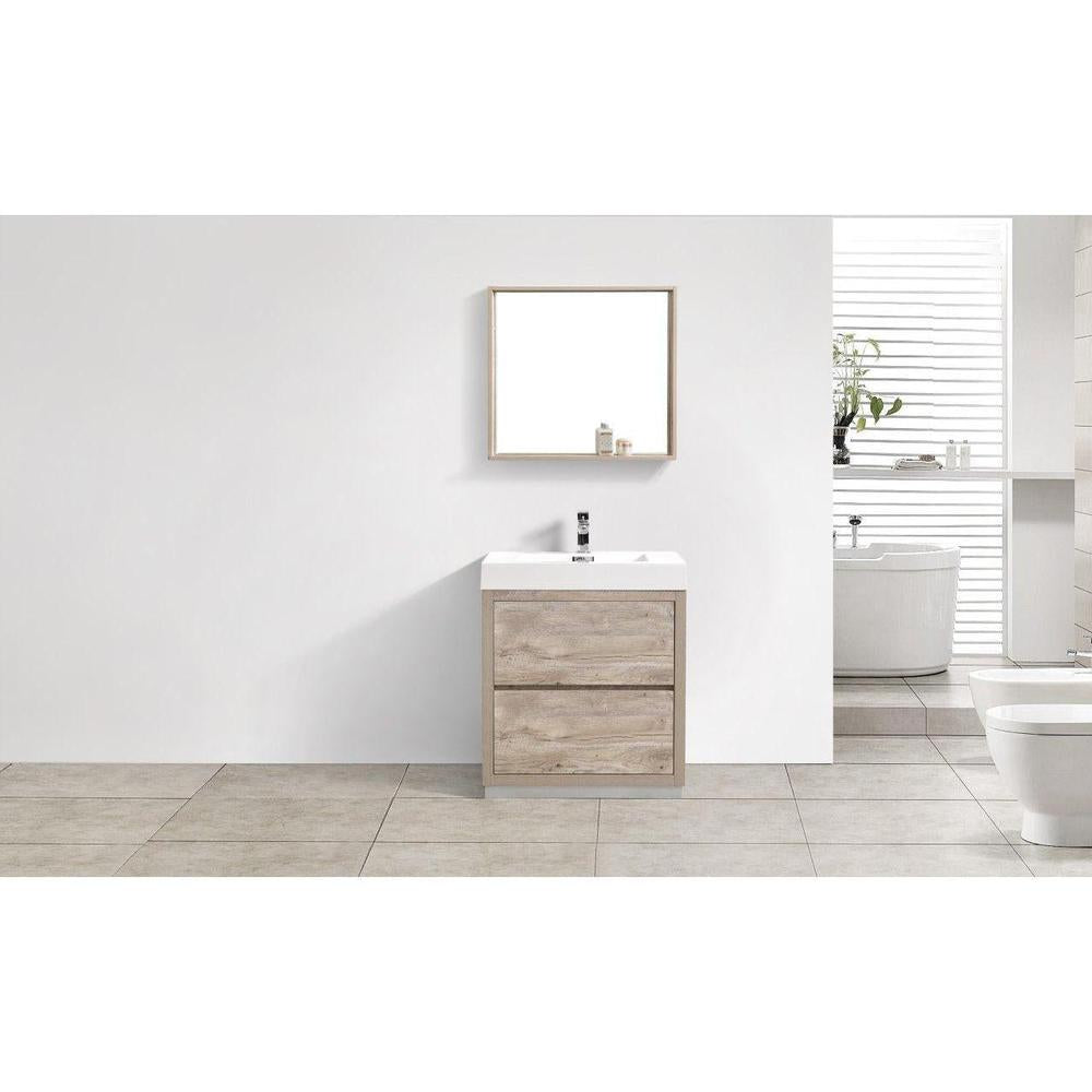 KubeBath 30 in. Freestanding Single Sink Modern Bathroom Vanity with Color Options (FMB30) 