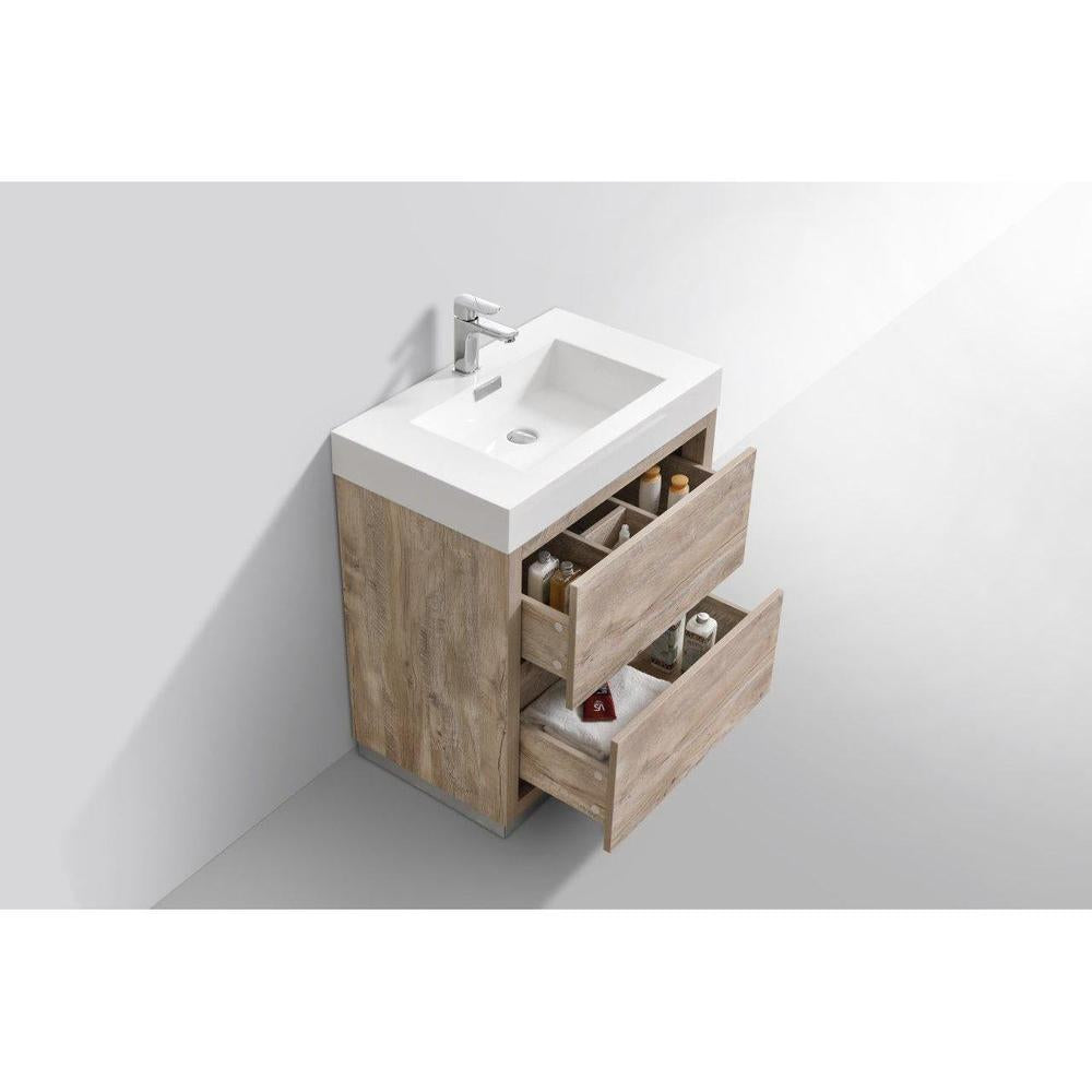 KubeBath 30 in. Freestanding Single Sink Modern Bathroom Vanity with Color Options (FMB30) 