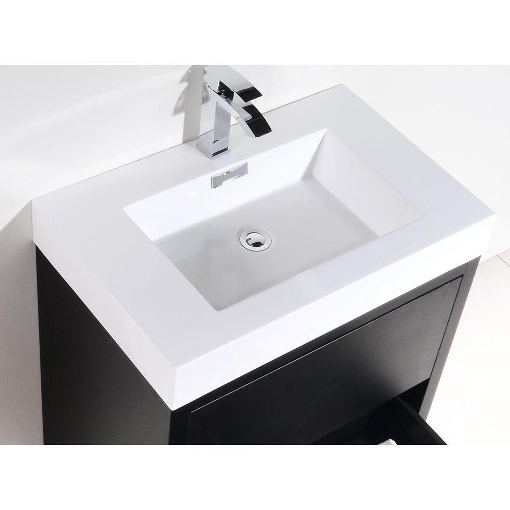KubeBath 30 in. Freestanding Single Sink Modern Bathroom Vanity with Color Options (FMB30) 