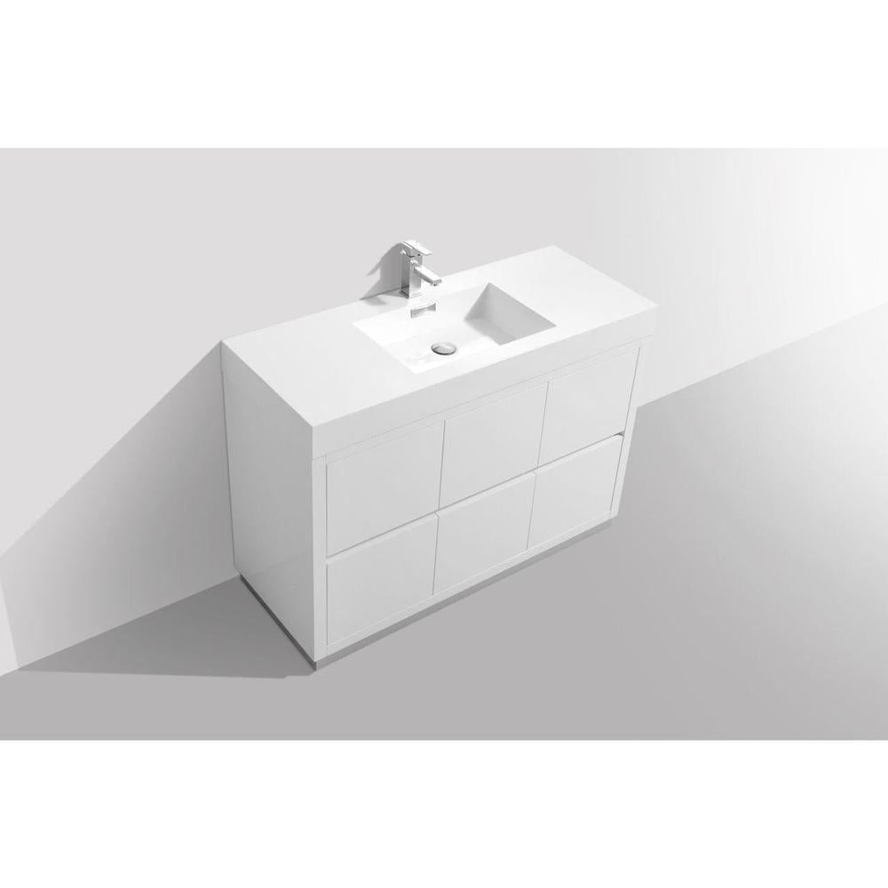 KubeBath Bliss 48 in. Freestanding Single Sink Modern Bathroom Vanity 