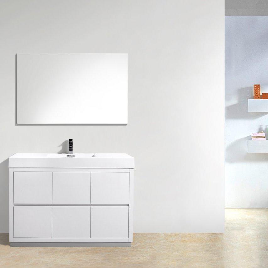 KubeBath Bliss 48 in. Freestanding Single Sink Modern Bathroom Vanity 