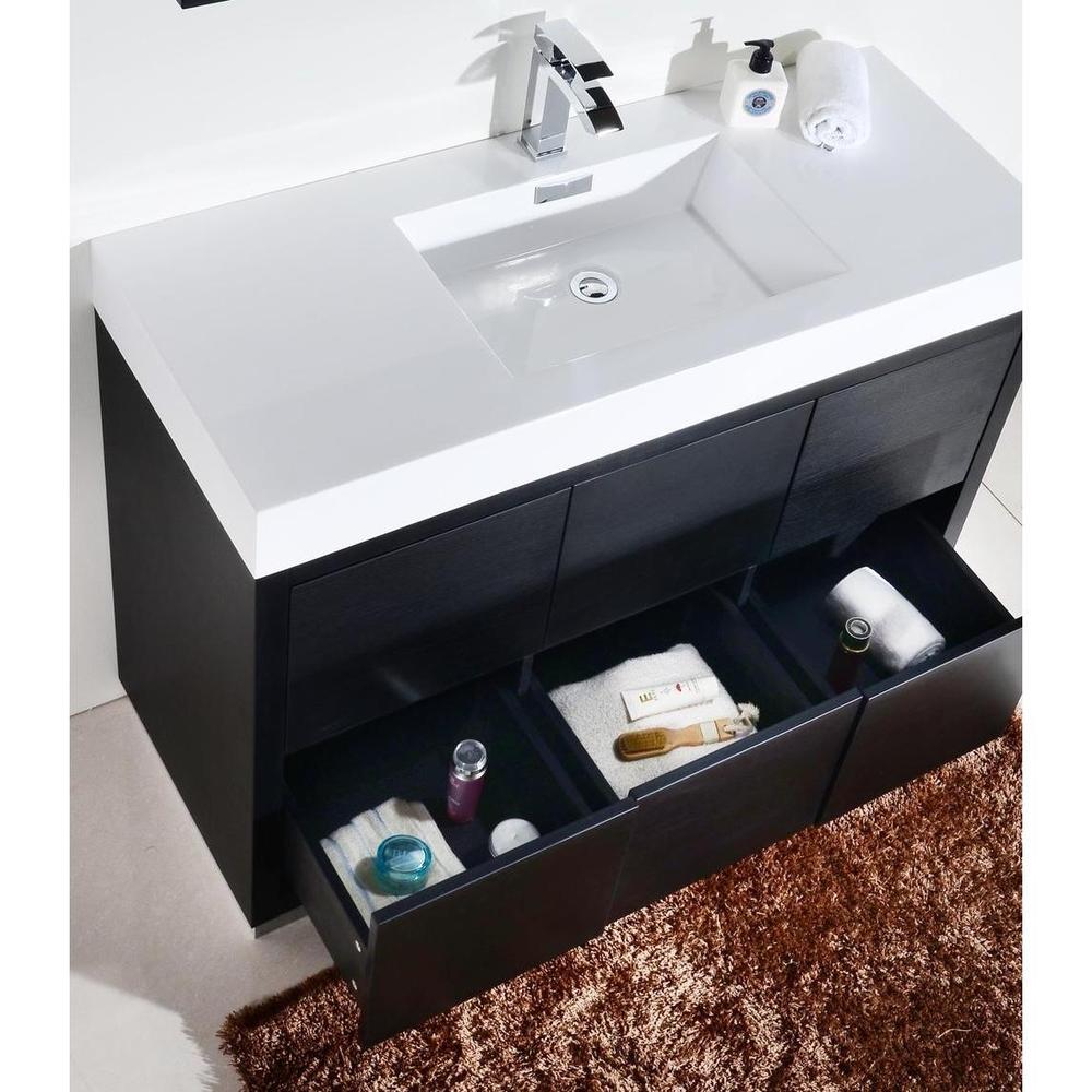KubeBath Bliss 48 in. Freestanding Single Sink Modern Bathroom Vanity 