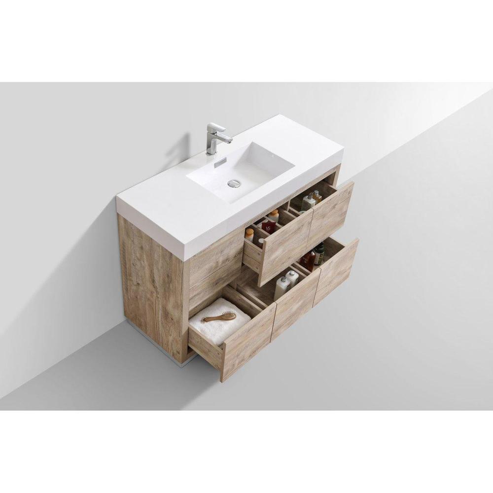 KubeBath Bliss 48 in. Freestanding Single Sink Modern Bathroom Vanity 