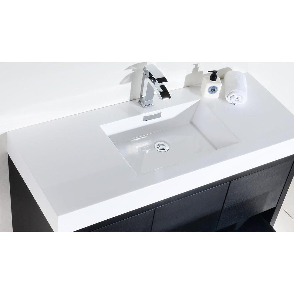 KubeBath Bliss 48 in. Freestanding Single Sink Modern Bathroom Vanity 