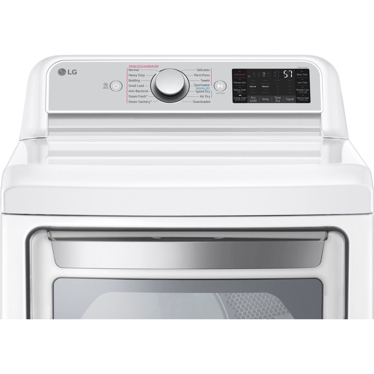 LG Smart Wi-Fi Enabled Electric Dryer- 27 Inch in White (DLEX7900WE)