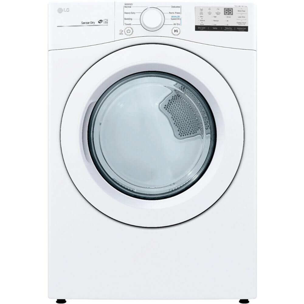 LG 27 In. 7.4-Cu. Ft. Ultra-Large Capacity Gas Dryer in White (DLG3401W)