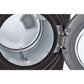 LG 27 In. 7.4-Cu. Ft. Front Load Gas Dryer with TurboSteam and Built-In Intelligence in Black Steel (DLGX4001B)