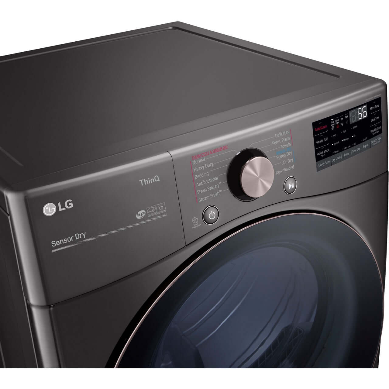 LG Gas Dryer with Built-In Intelligence & TurboSteam