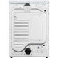 LG 27 In. 7.4-Cu. Ft. Front Load Gas Dryer with TurboSteam and Built-In Intelligence in White (DLGX4201W)