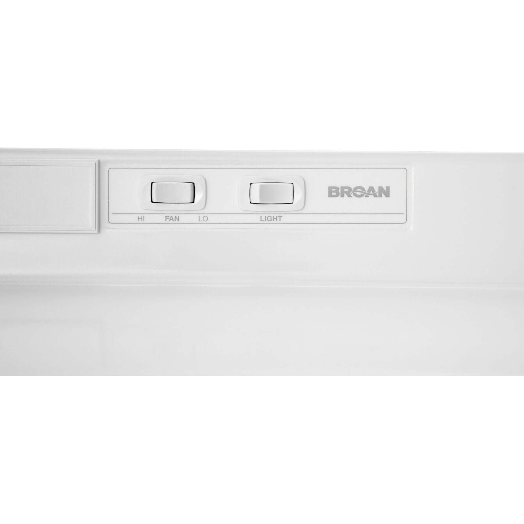 Broan F40000 Series 30 In. Two-Speed 4-Way Convertible Under Cabinet Range Hood with Color Options (F4030)