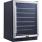 Galanz 24 in. 47-Bottle Built-In Wine Cooler in Stainless Steel (GLW57MS2B16) 