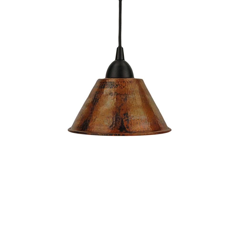 Hammered Copper Cone Pendant Lights - Rustic Kitchen & Bath - Lighting - Premier Copper Products