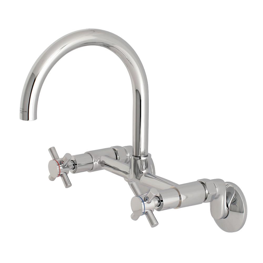 Kingston Brass Essex Wall Mount 8 Center Vessel Sink Faucet — DirectSinks
