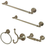 Kingston Brass Naples 5-Piece Bathroom Accessory Set Brushed Nickel