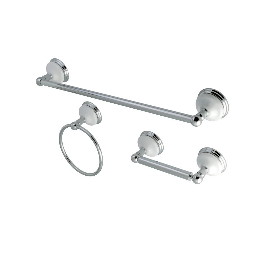 Kingston Brass Victorian 3-Piece Bathroom Hardware Polished Chrome