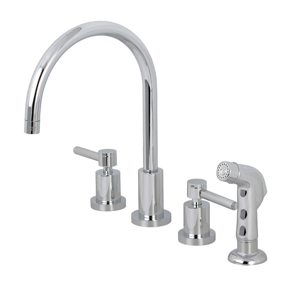 Kingston Brass Widespread Kitchen Faucet (KS8721DL) Polished Chrome