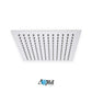 KubeBath 7 Piece Shower Set with 12" Ceiling Mount Square Rain Shower, Tub Filler and 4 Body Jets (CR3004JTF3V) 