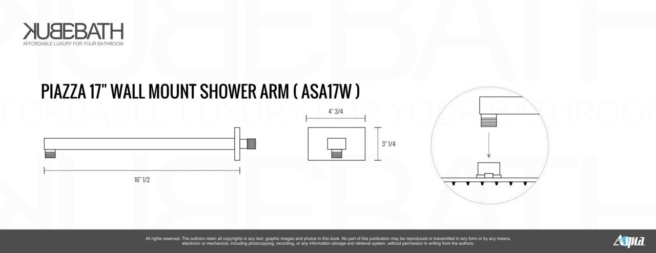 KubeBath Aqua Piazza Matte Black Shower Set with 12" Square Rain Shower and Handheld - Rustic Kitchen & Bath - Shower Systems - KubeBath