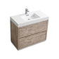 KubeBath Bliss 40 in. Free Standing Single Sink Modern Bathroom Vanity Nature Wood