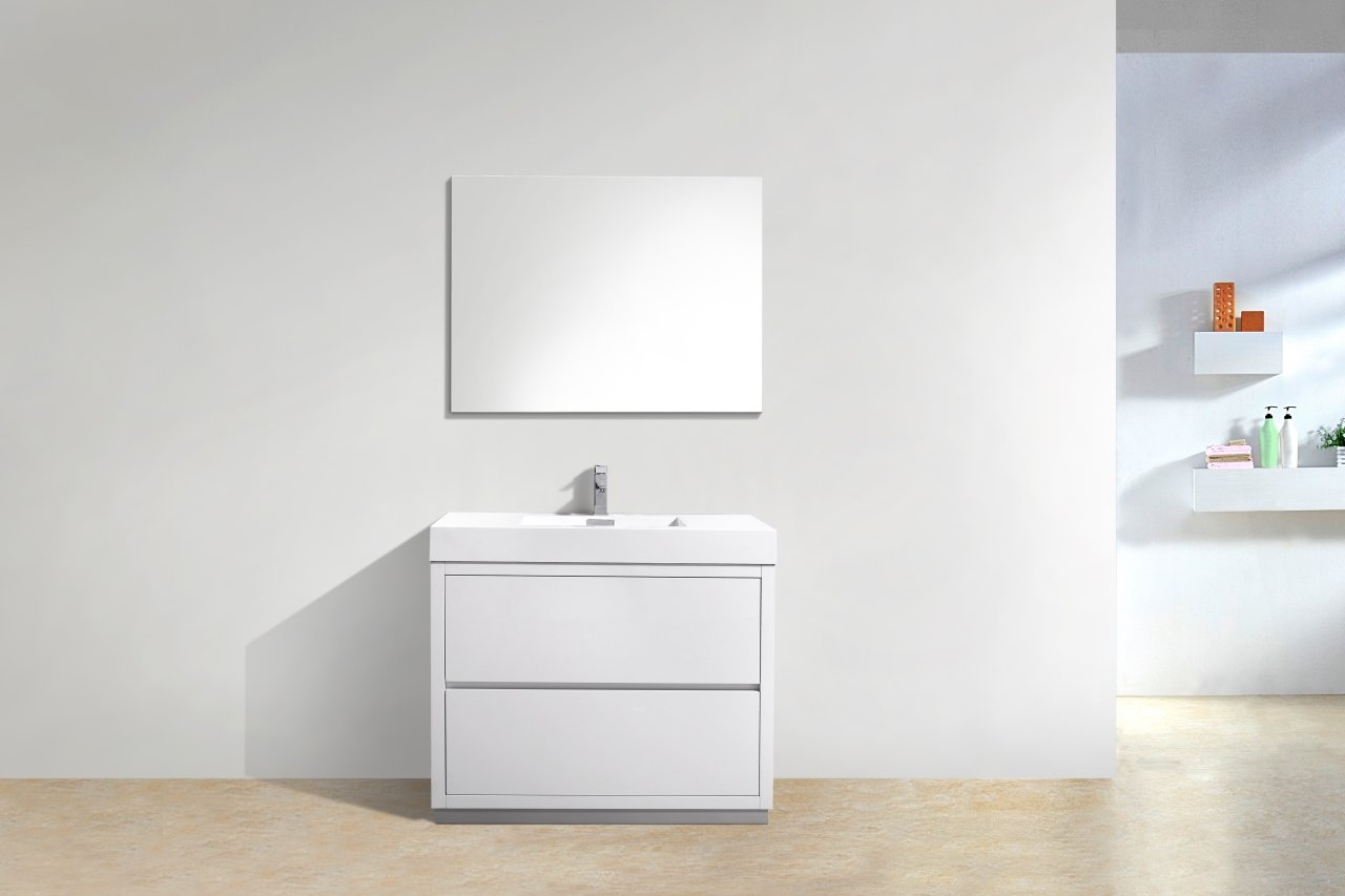 KubeBath Bliss 40" Free Standing Modern Bathroom Vanity - Rustic Kitchen & Bath - Vanities - KubeBath