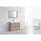 KubeBath Bliss 40 in. Free Standing Single Sink Modern Bathroom Vanity 