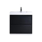 KubeBath Bliss 40 in. Free Standing Single Sink Modern Bathroom Vanity Black
