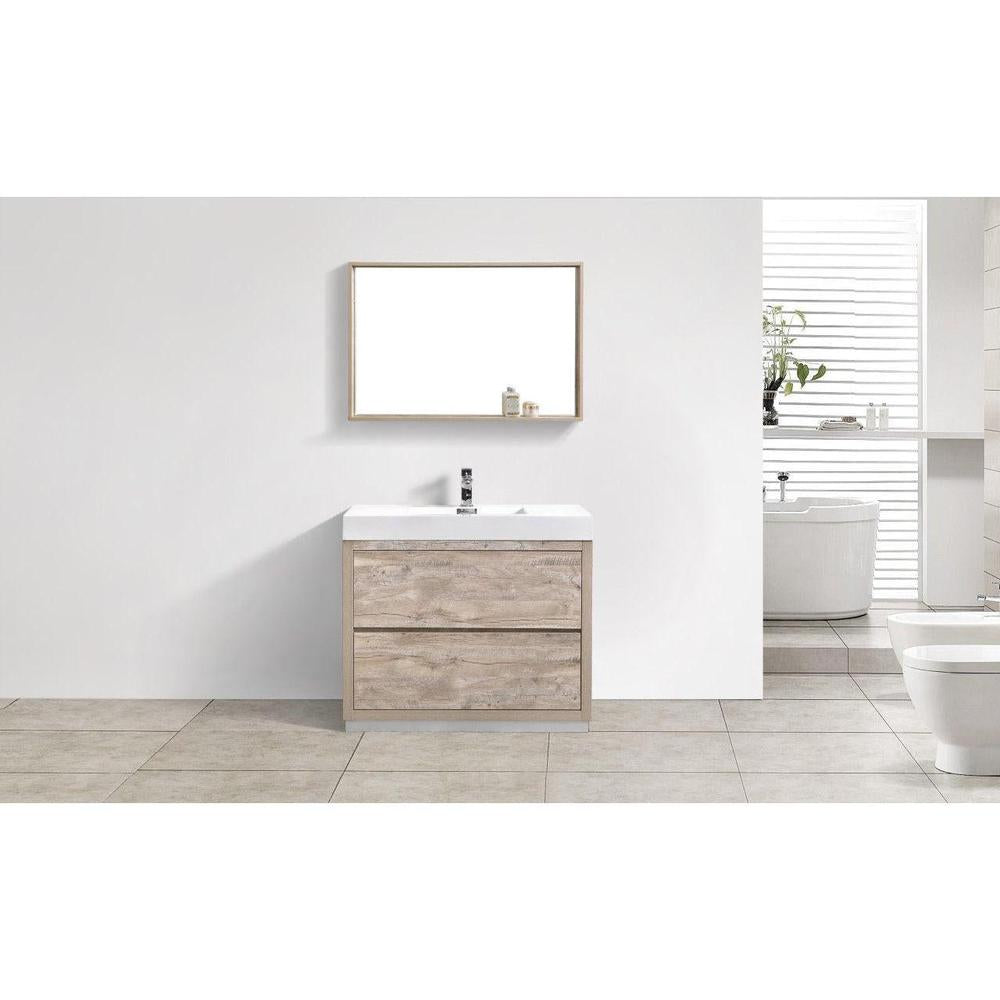 KubeBath Bliss 40 in. Free Standing Single Sink Modern Bathroom Vanity 