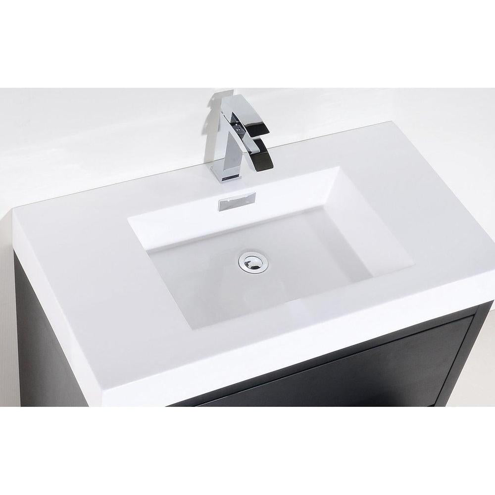 KubeBath Bliss 40 in. Free Standing Single Sink Modern Bathroom Vanity 