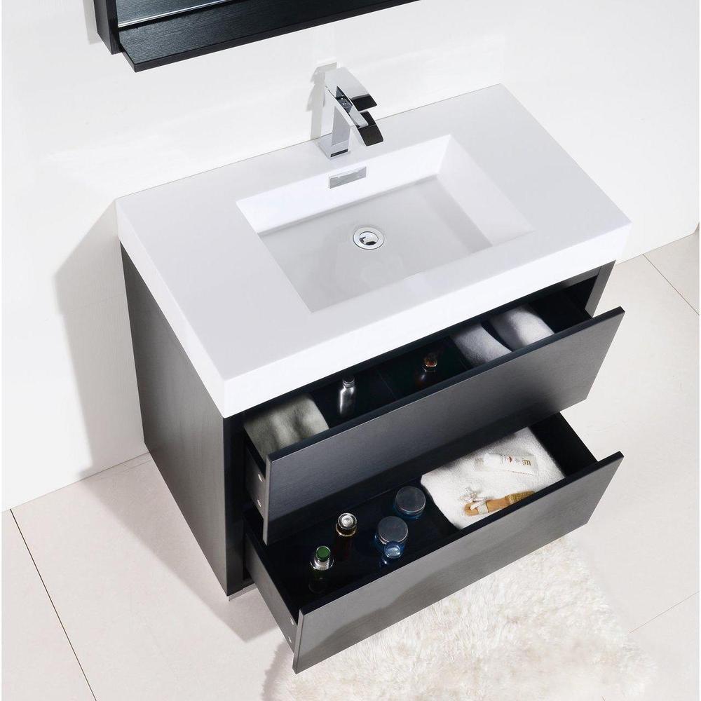 KubeBath Bliss 40 in. Free Standing Single Sink Modern Bathroom Vanity 